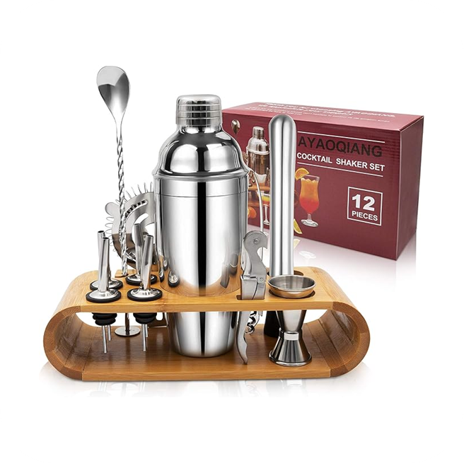 12 Piece Cocktail Shaker Set 750ml
