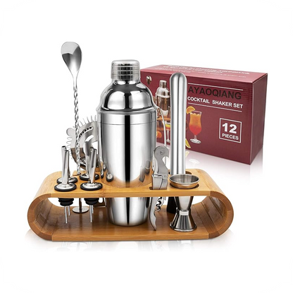 12 Piece Cocktail Shaker Set 750ml
